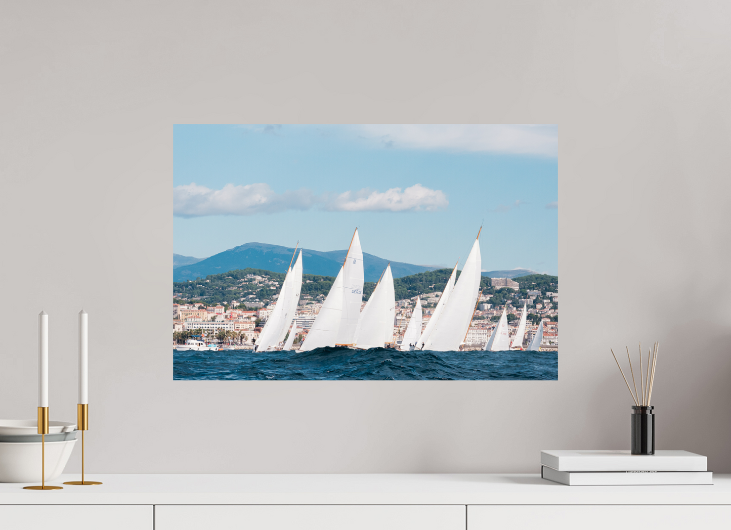 Sarah Varlet - Photo Affiche Poster - Décoration - Sailing photographie - bateau Régates Royales de Cannes