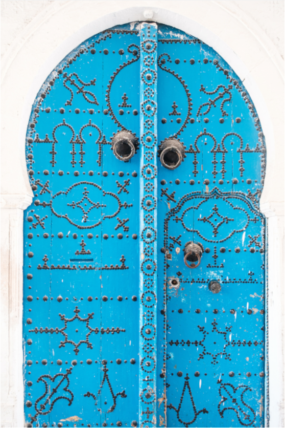 Sarah Varlet - Photo Affiche Poster - Décoration - Tunisie - Voyage - Porte Bleue