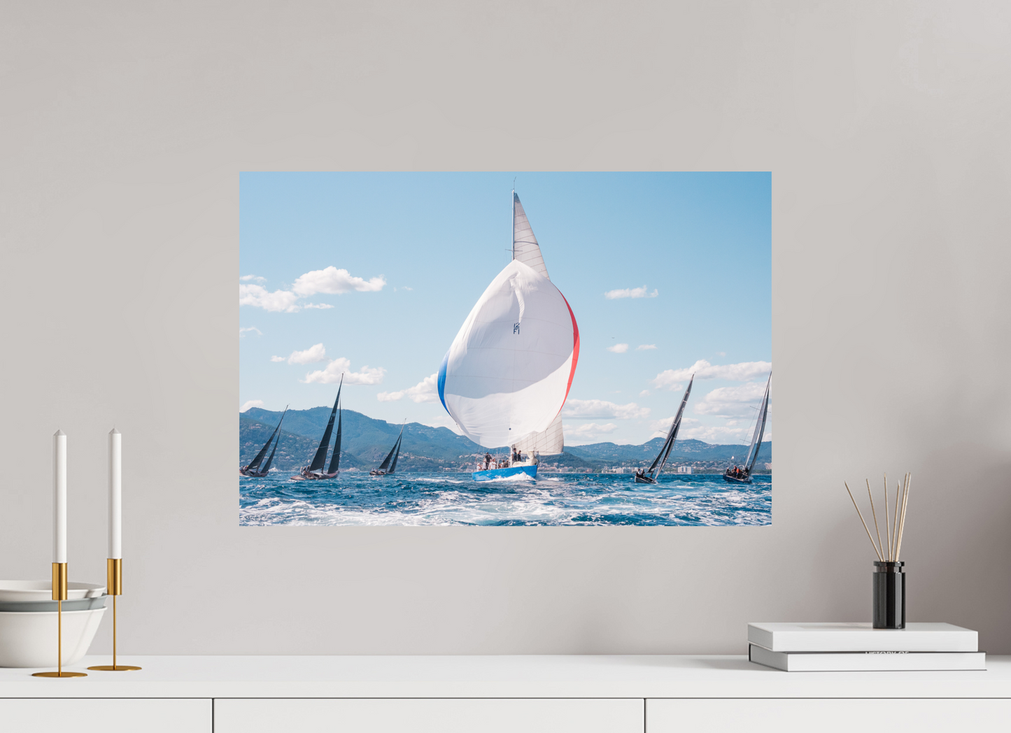 Sarah Varlet - Photo Affiche Poster - Décoration - Sailing photographie - bateau 12MJI Régates Royales Cannes