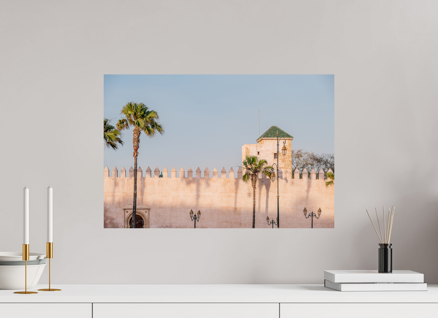 Sarah Varlet - Photo Affiche Poster - Décoration - Maroc - Voyage - Rabat - Palmiers - Kasbah des Oudayas