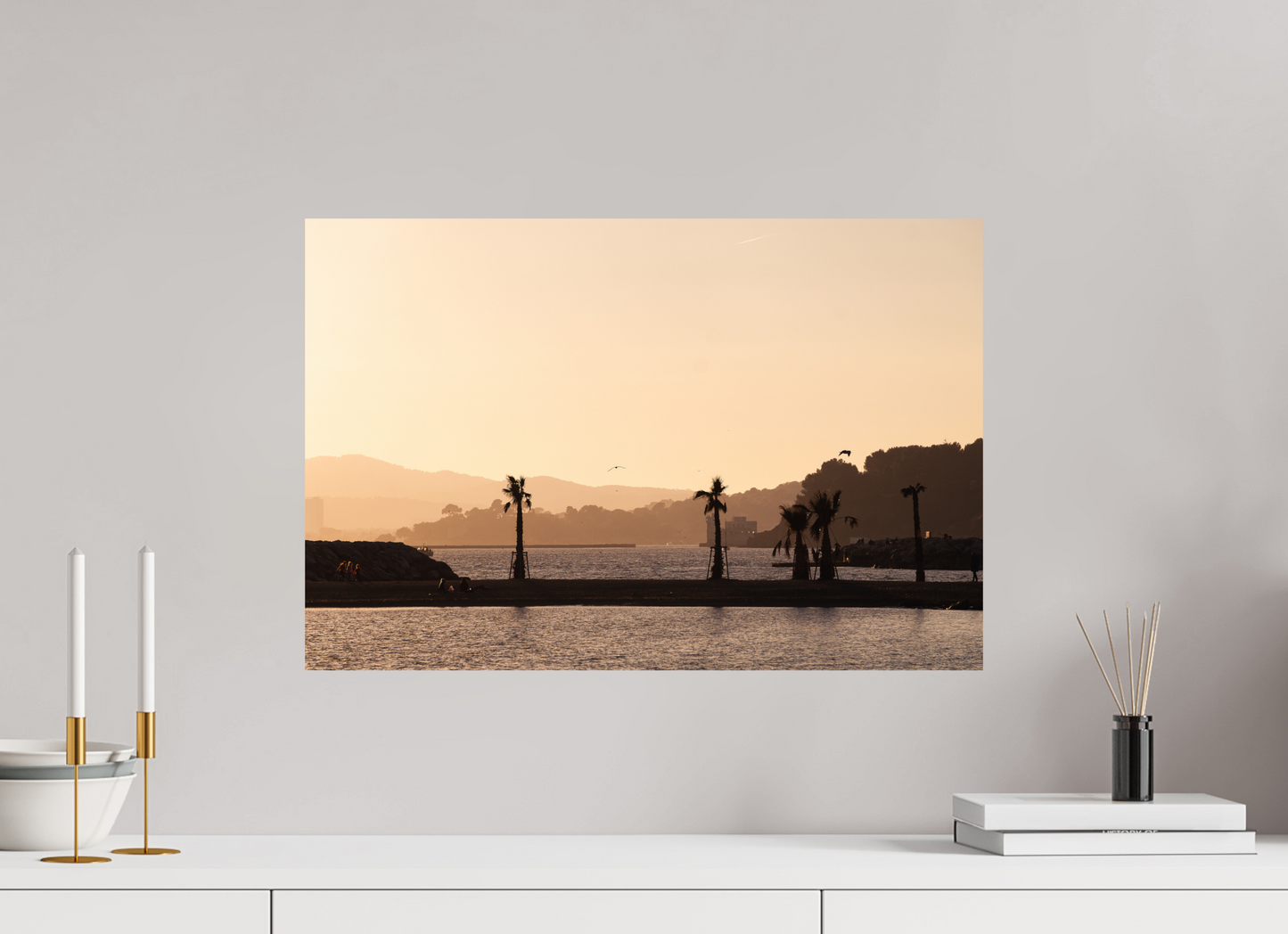 Toulon - Sunset on the beaches of Mourillon