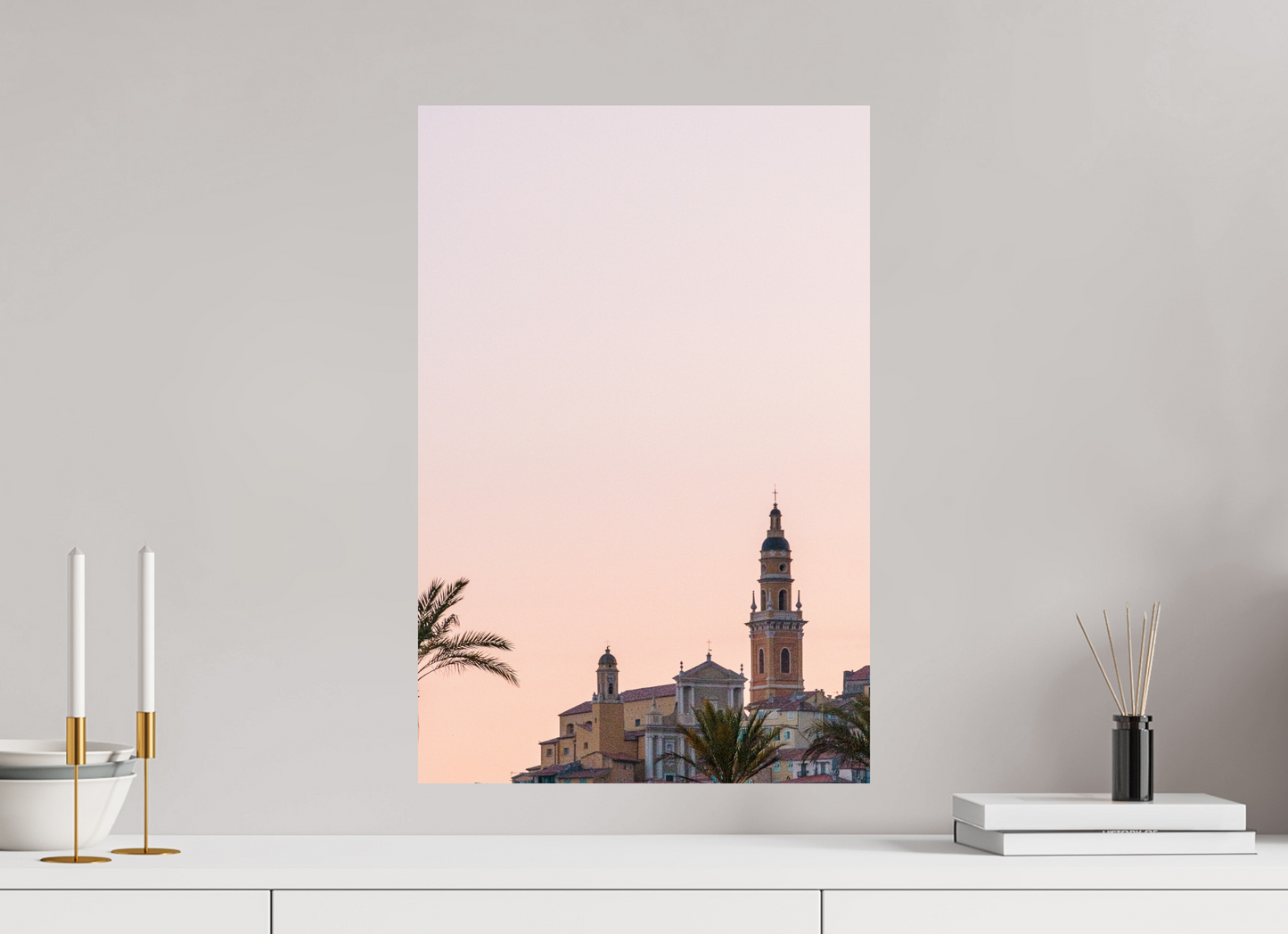 Sarah Varlet - Photo Affiche Poster - Décoration - Sud de la France - Menton - Sunset - Coucher de soleil