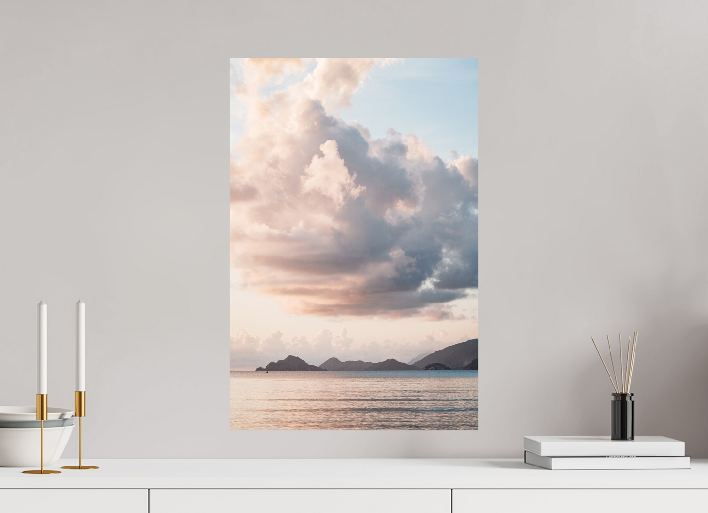 Sarah Varlet - Photo Affiche Poster - Décoration - Coucher de soleil - Mer - Ocean - Seychelles