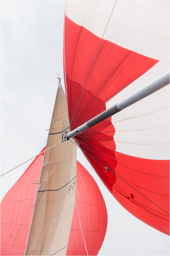 Photographie Décoration Sarah Varlet Régates Bateau French Kiss 12MJI Minimalisme Voiles et Spi