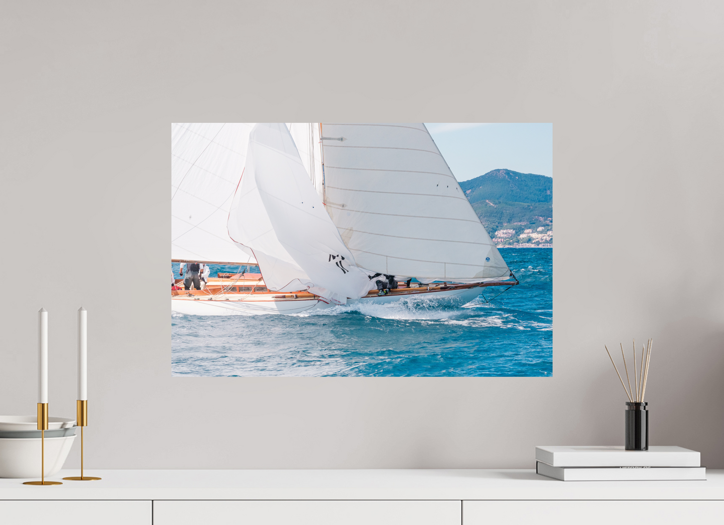 Sarah Varlet - Photo Affiche Poster - Décoration - Sailing photographie - bateau Classic Yacht Régates Royales de Cannes