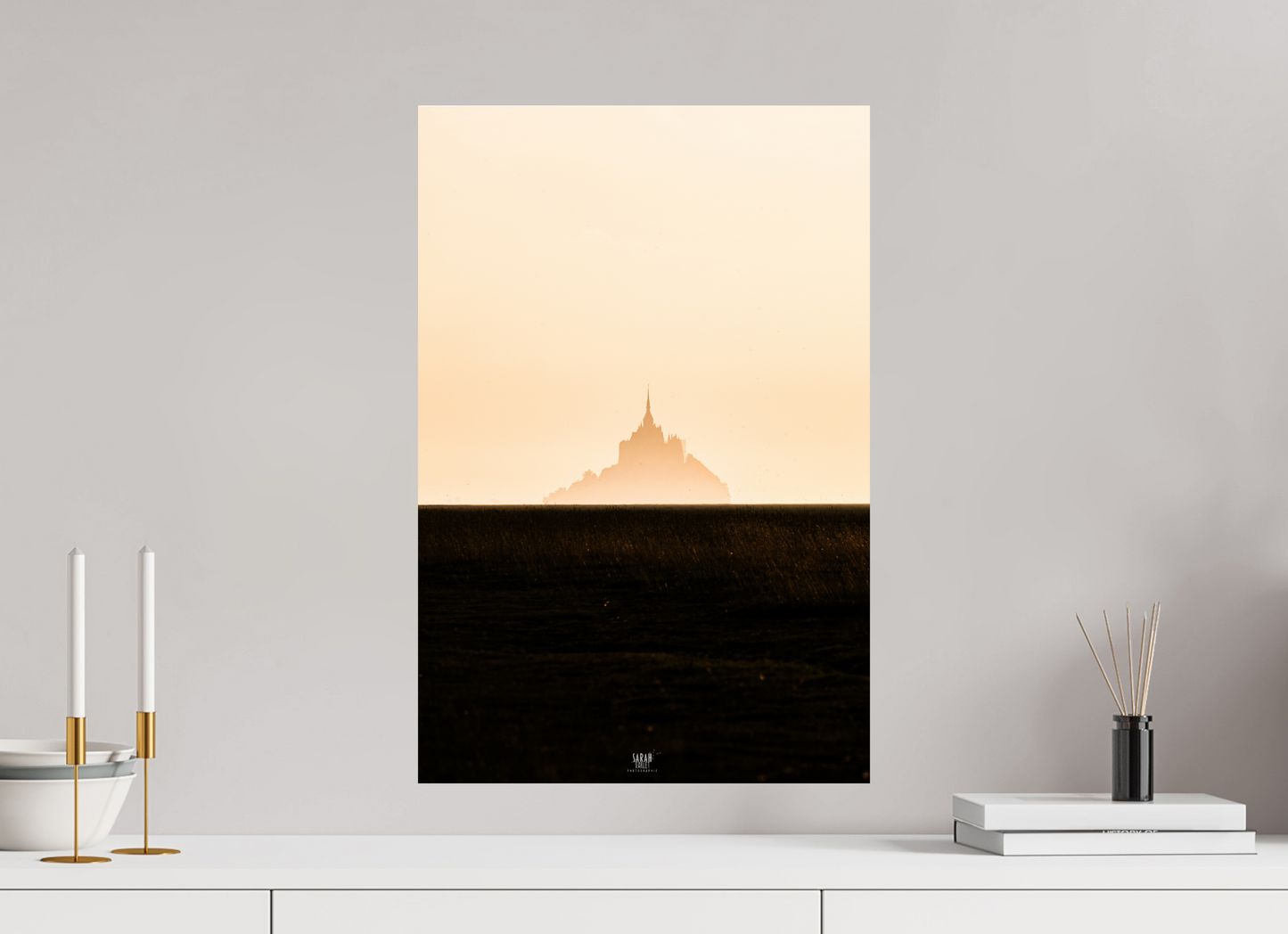 Photographie Mont Saint Michel coucher de soleil Sarah Varlet