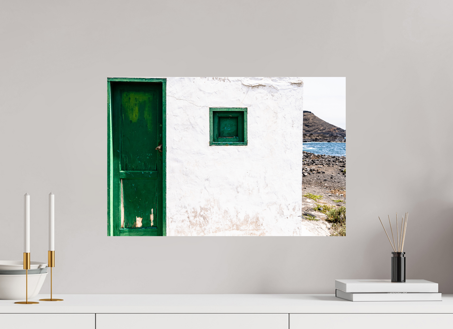 Sarah Varlet - Photo Affiche Poster - Décoration - Voyage - Lanzarote - Architecture - Minimalisme - Bleu