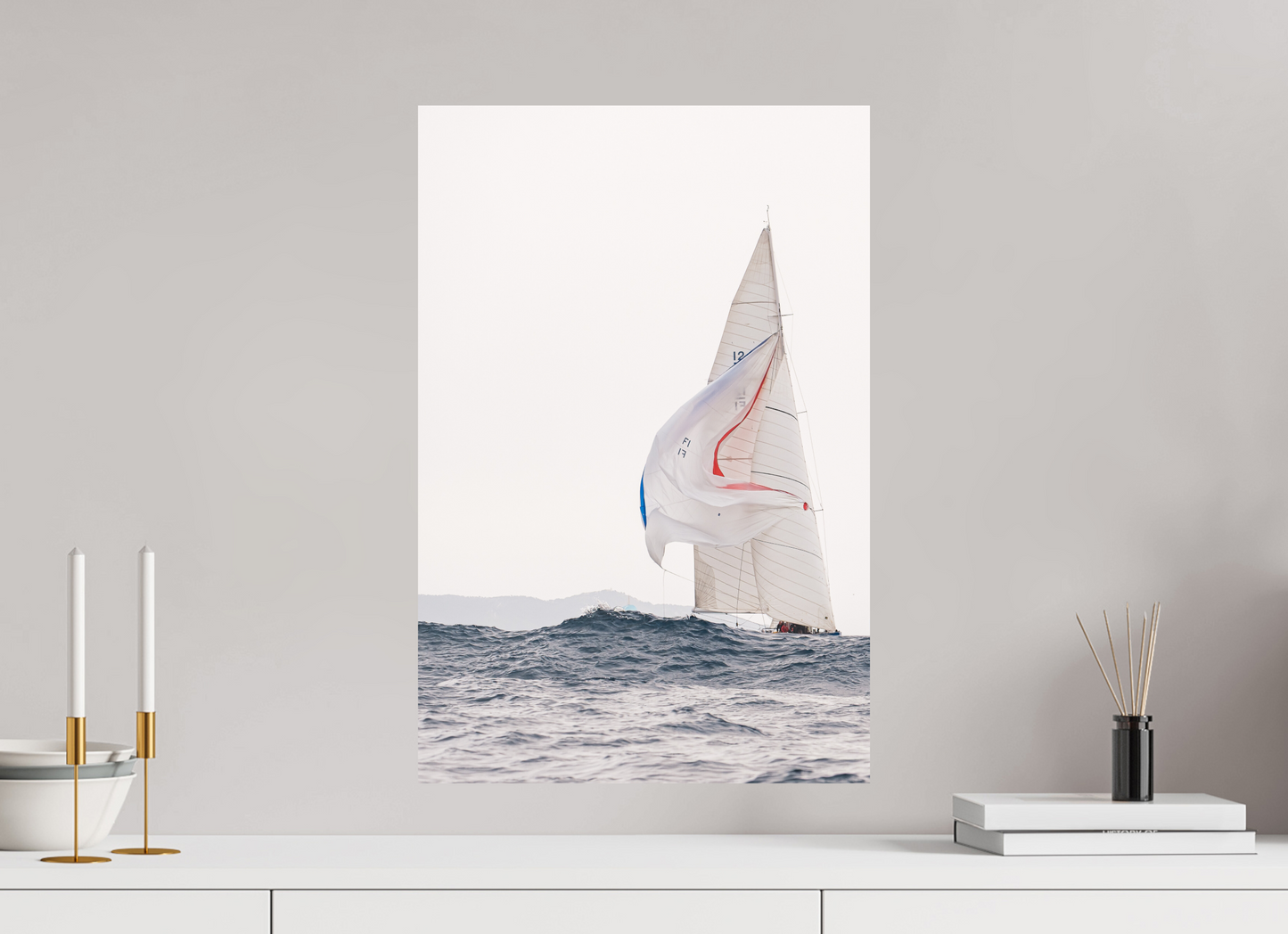 Sarah Varlet - Photo Affiche Poster - Décoration - Sailing photographie - bateau 12MJI - France