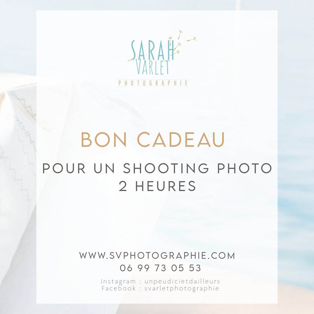 Shooting Photos 2 heures - Bon cadeau