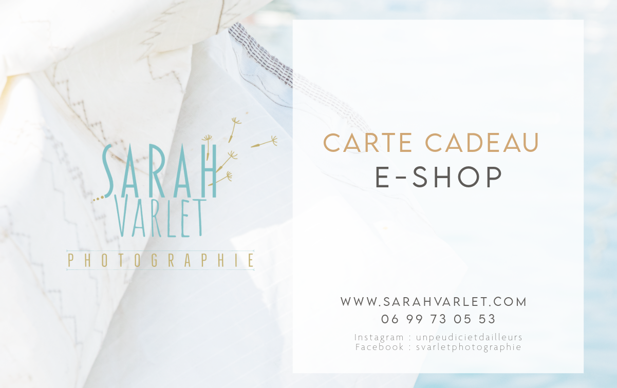 Carte Cadeau Boutique en ligne Sarah Varlet