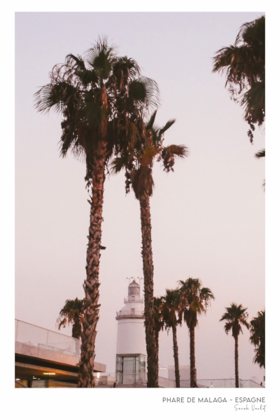 Photographie Décoration Sarah Varlet Phare de Malaga Espagne Andalousie