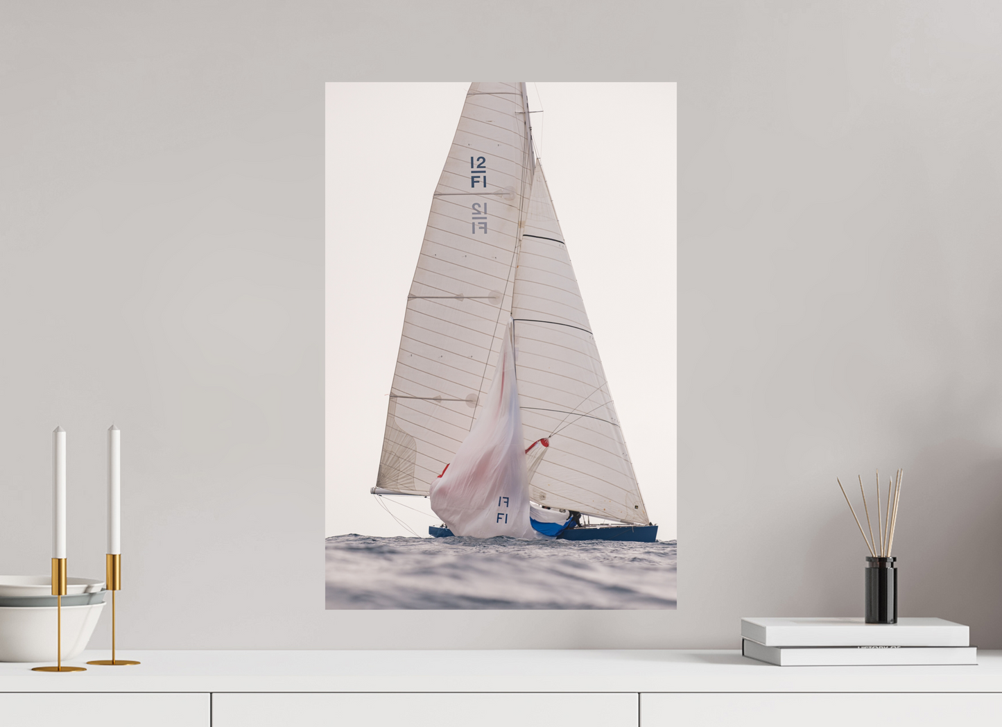 Sarah Varlet - Photo Affiche Poster - Décoration - Sailing photographie - bateau 12MJI - France