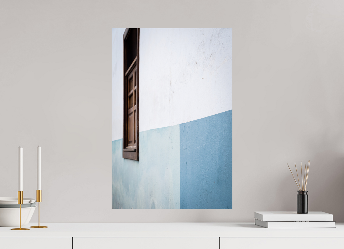 Sarah Varlet - Photo Affiche Poster - Décoration - Voyage - Lanzarote - Architecture - Minimalisme - Bleu