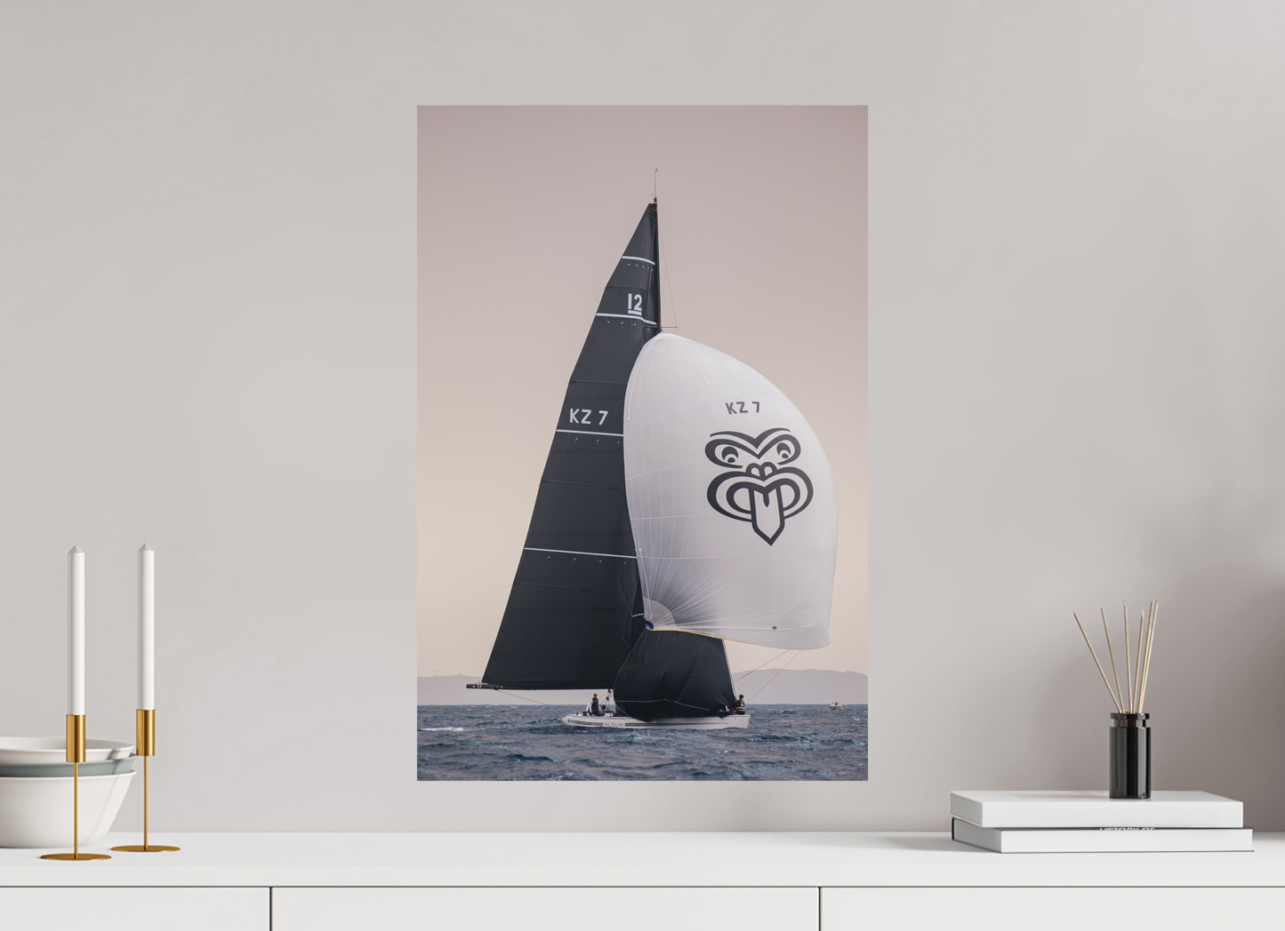Sarah Varlet - Photo Affiche Poster - Décoration - Sailing photographie - bateau 12MJI - Kiwi Magic New Zeland KZ7