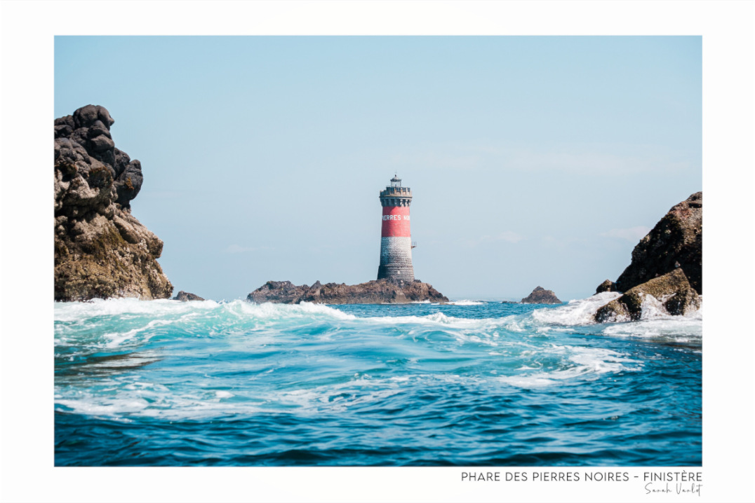 Photographie Décoration Sarah Varlet Phare des Pierres Noires Mer d'Iroise Finistère Bretagne Le Conquet