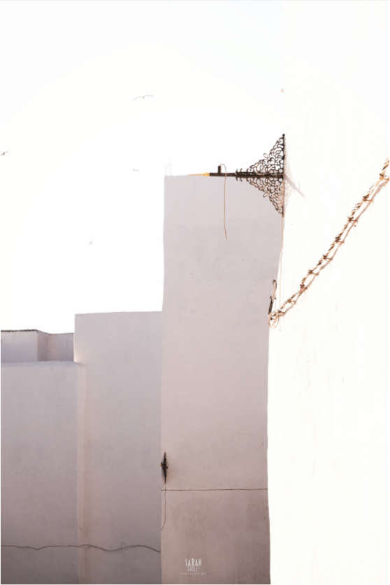 Photographe Sarah Varlet Décoration Print Affiche Poster Essaouira Maroc Rue Blanc Minimalisme Mellah