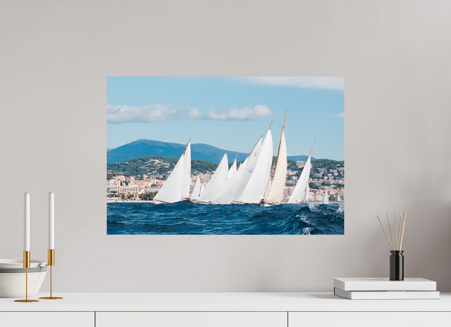 Sarah Varlet - Photo Affiche Poster - Décoration - Sailing photographie - bateau Régates Royales de Cannes