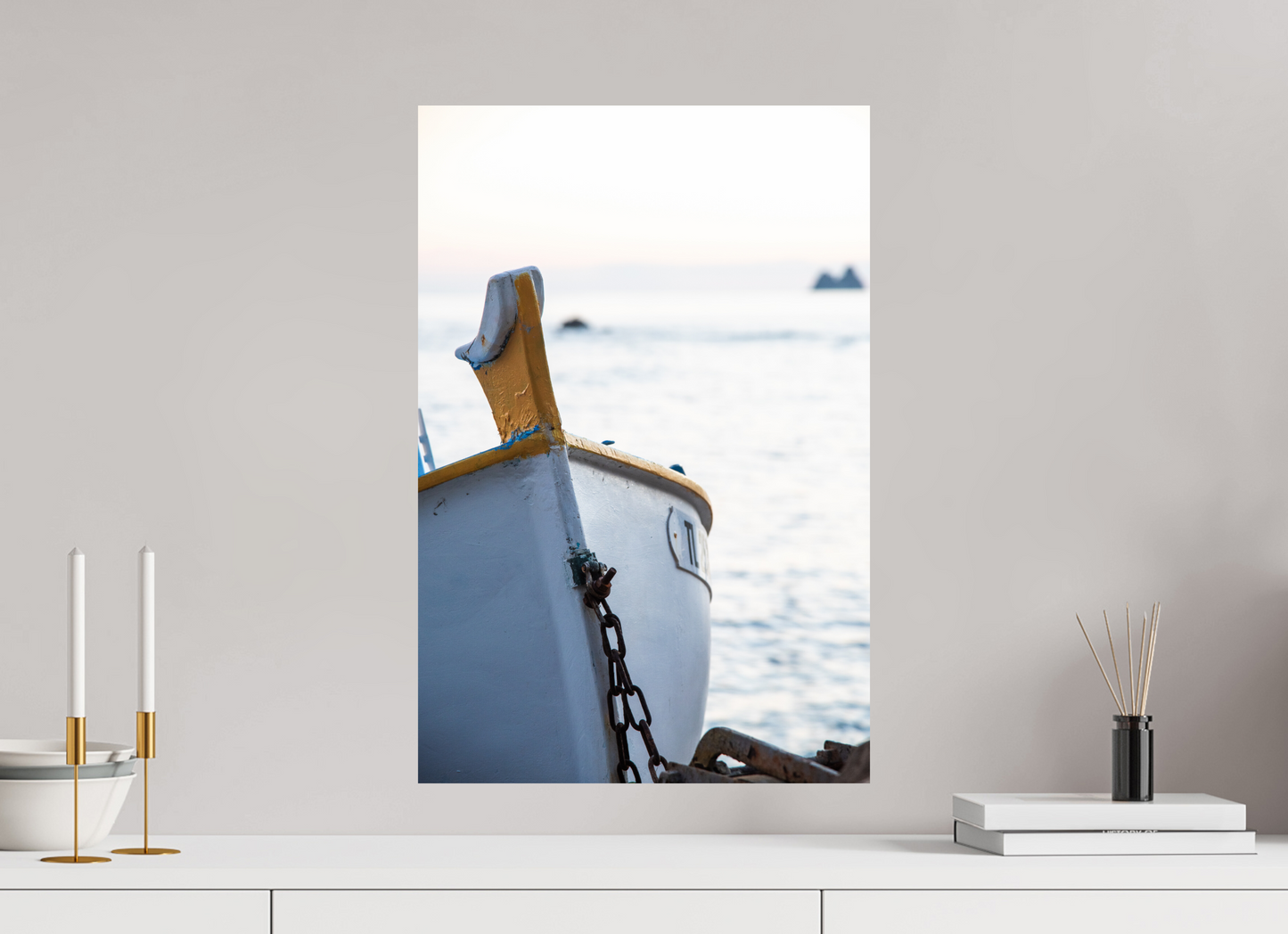 Sarah Varlet - Photo Affiche Poster - Décoration - Bateau - Pointu - Plage de la verne