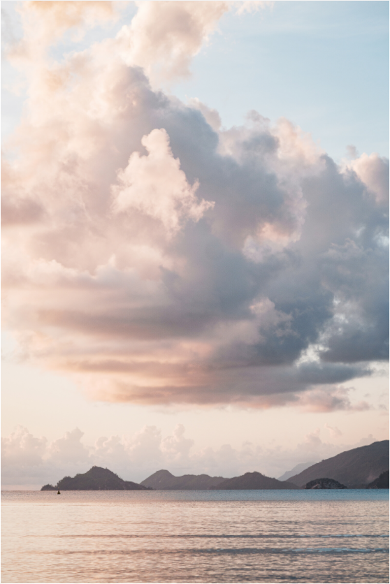 Sarah Varlet - Photo Affiche Poster - Décoration - Coucher de soleil - Mer - Ocean - Seychelles