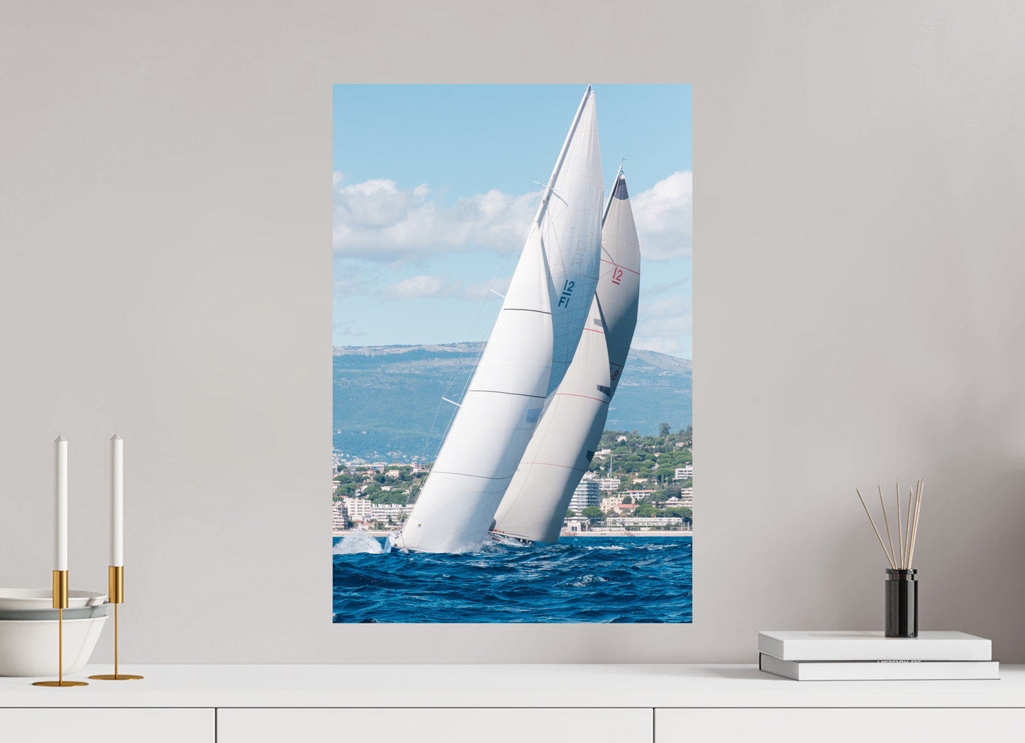 Sarah Varlet - Photo Affiche Poster - Décoration - Sailing photographie - bateau 12MJI France South Australia