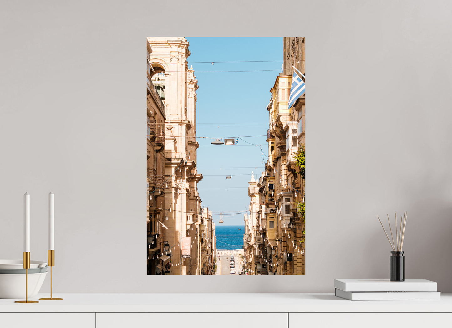 40 x 60 cm, Photo Print On Fuji Crystal DP II Les rues de La Valette - Malte