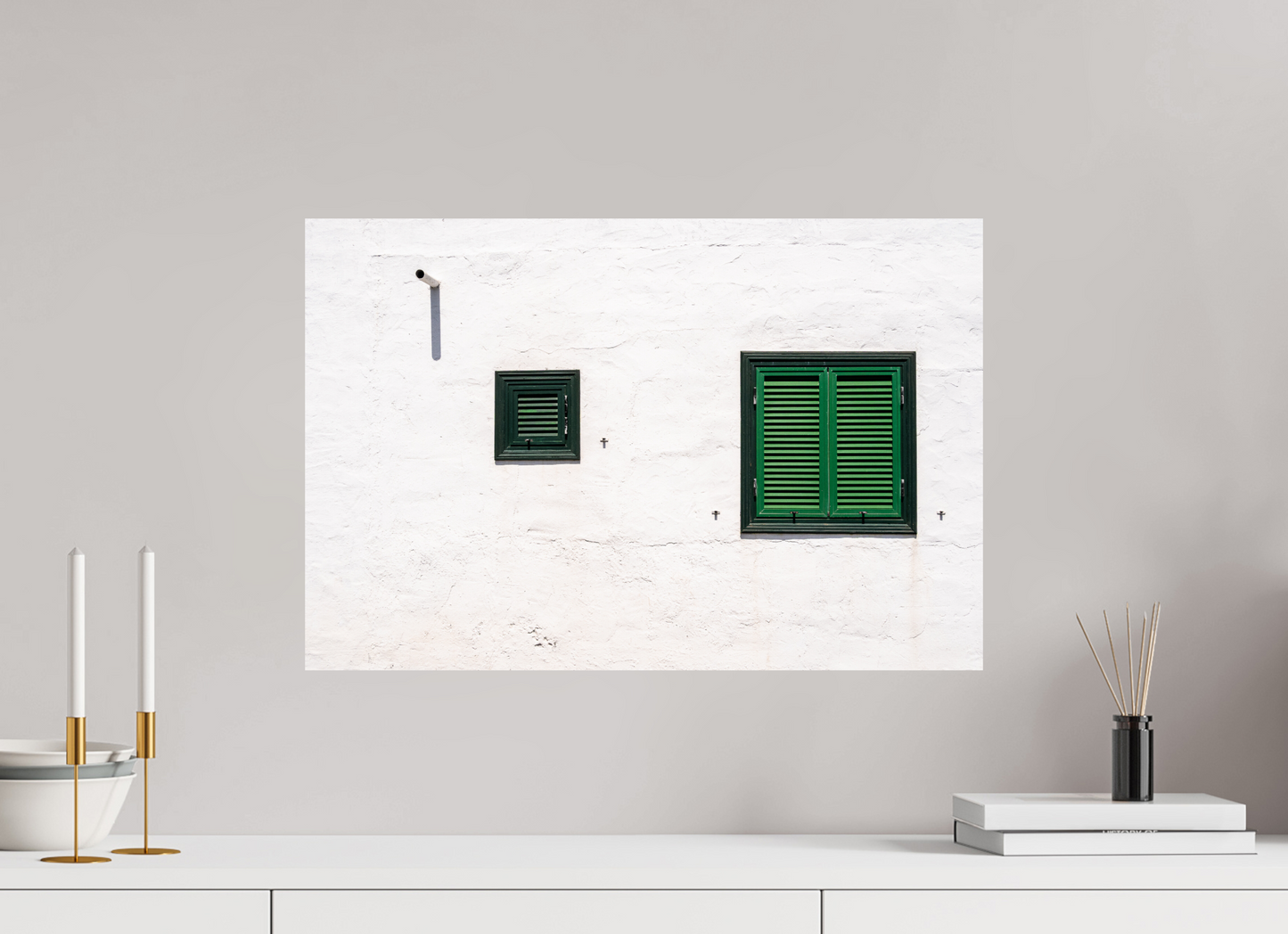 Sarah Varlet - Photo Affiche Poster - Décoration - Voyage - Lanzarote - Architecture - Minimalisme - blanc vert