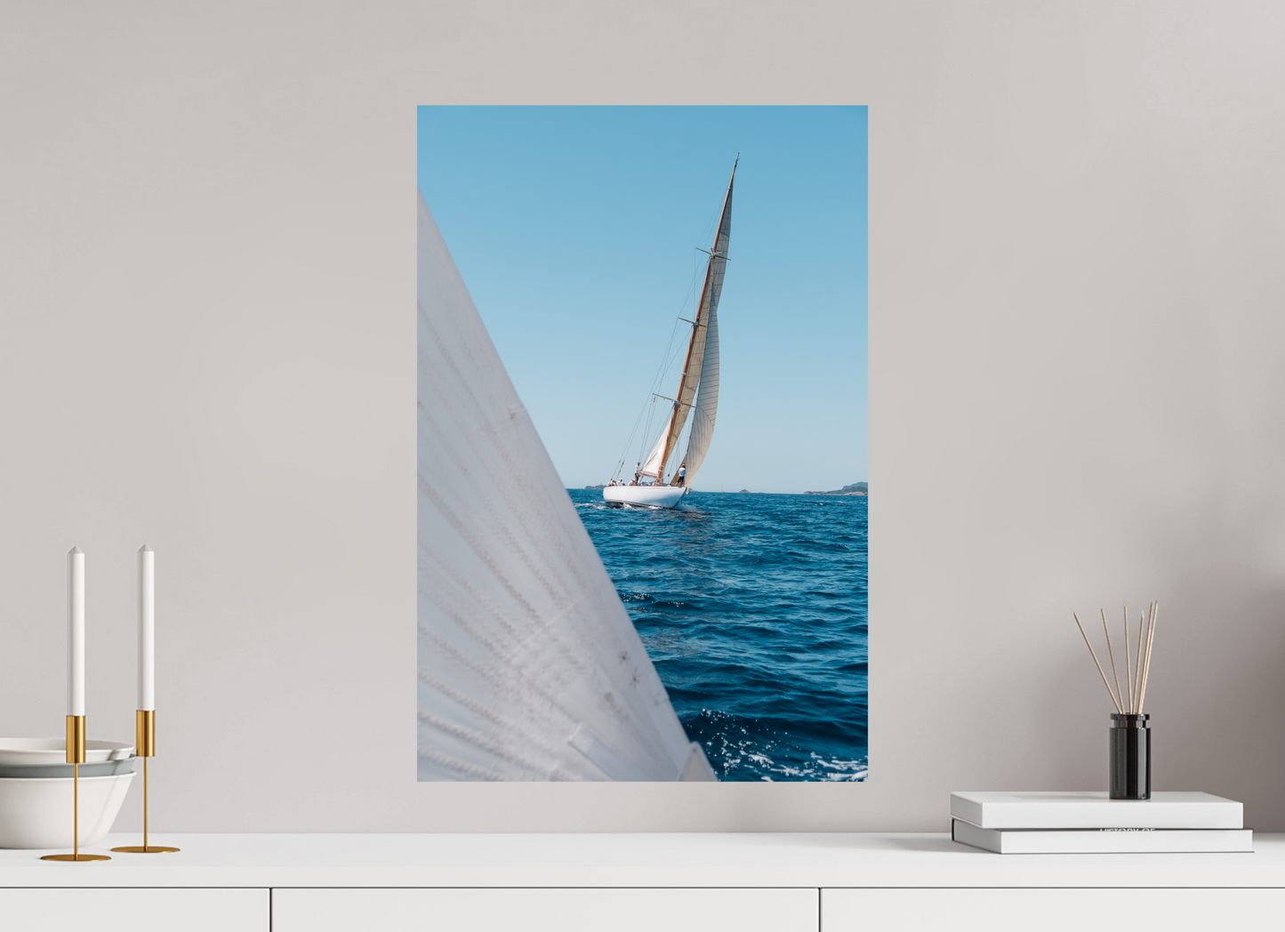 Sarah Varlet - Photo Affiche Poster - Décoration - Sailing photographie - bateau 12MJI - Régate