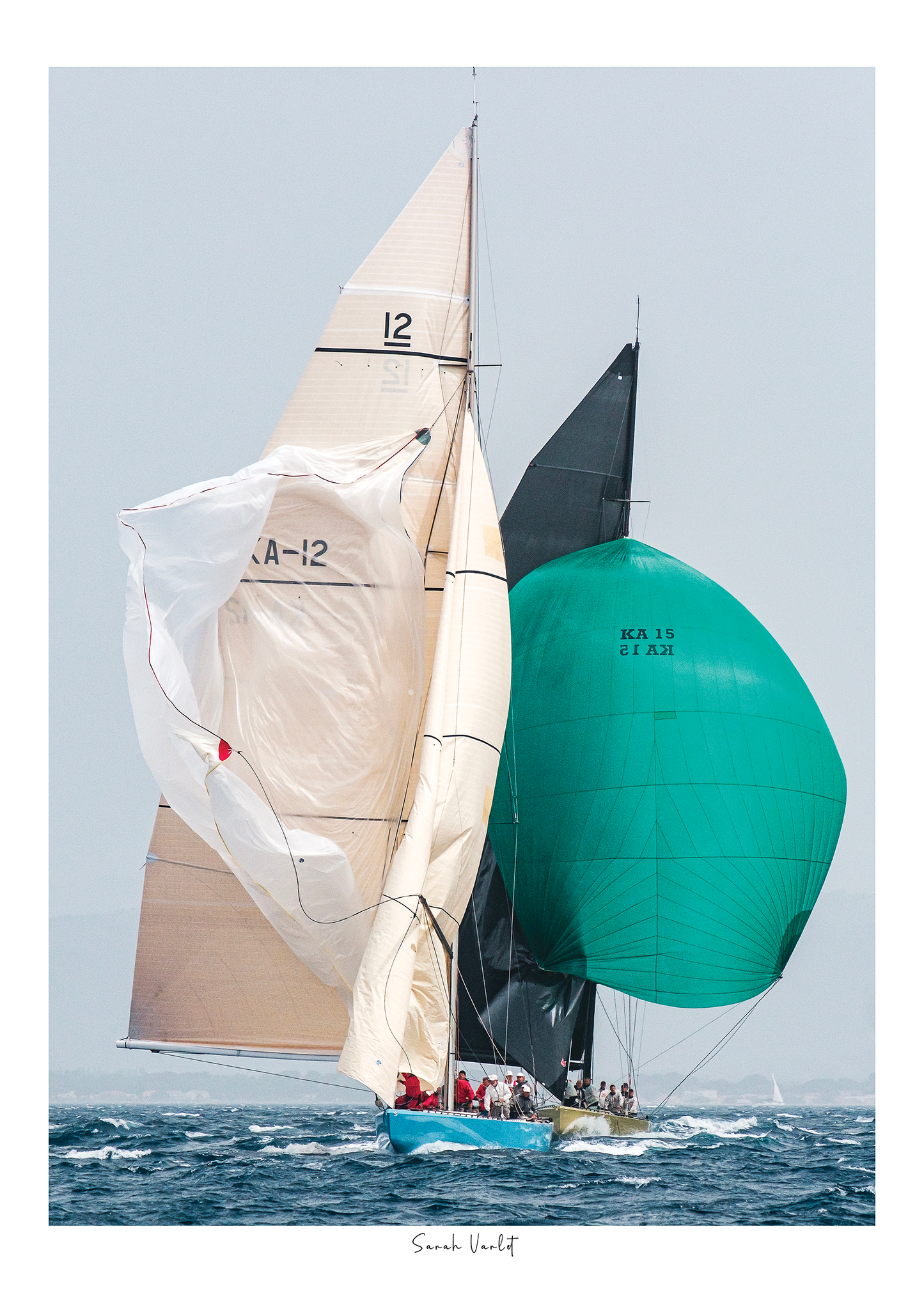 Photographie Décoration Sarah Varlet Régates Bateau 12MJI Championnat du Monde Porquerolles Hyeres