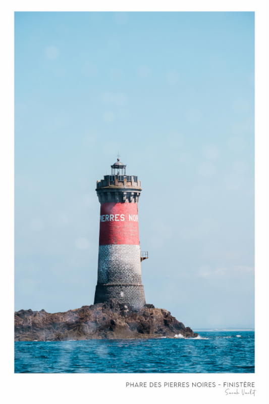 Photographie Décoration Sarah Varlet Phare des Pierres Noires Mer d'Iroise Finistère Bretagne Le Conquet