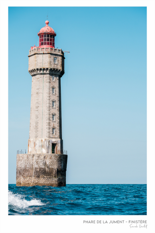 Photographie Décoration Sarah Varlet Phare de la Jument Ouessant Finistère Bretagne Mer d'Iroise