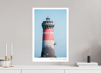 Photographie Décoration Sarah Varlet Phare des Pierres Noires Mer d'Iroise Finistère Bretagne Le Conquet