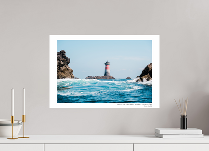Photographie Décoration Sarah Varlet Phare des Pierres Noires Mer d'Iroise Finistère Bretagne Le Conquet