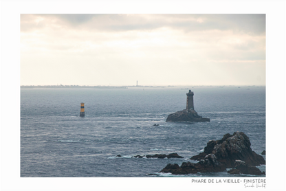 Photographie Décoration Sarah Varlet Phare de la Vieille Pointe du Raz Mer d'Iroise Finistère Bretagne