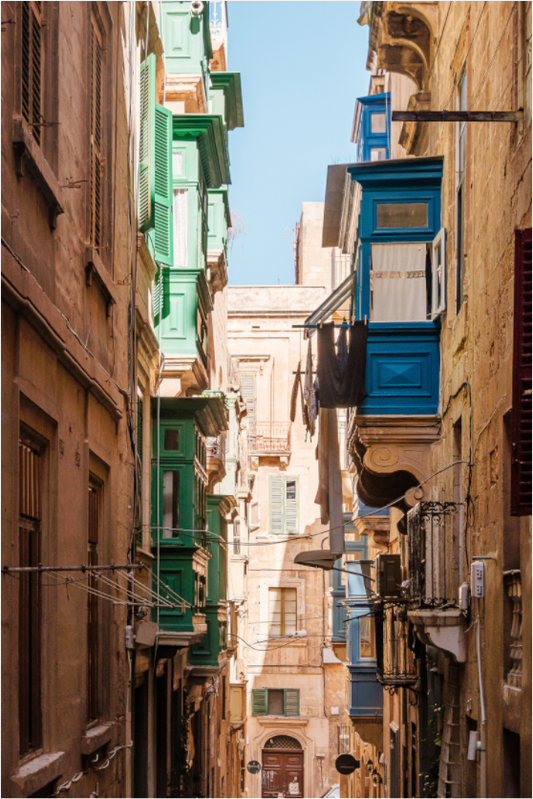 Main image Streets of Valletta Malta