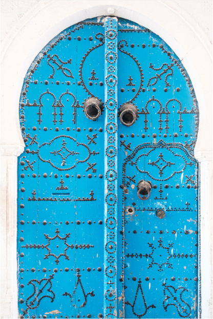 Sarah Varlet - Photo Affiche Poster - Décoration - Tunisie - Voyage - Porte Bleue