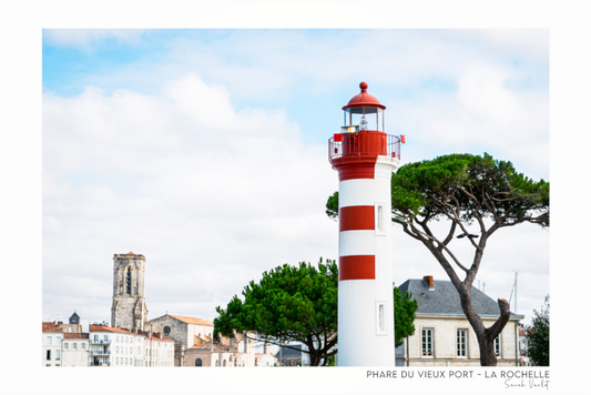 Photographie Décoration Sarah Varlet Phare du Vieux Port de La Rochelle Charente Maritime