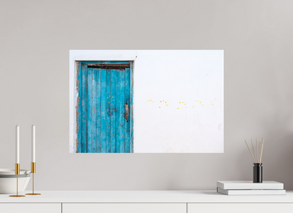 Sarah Varlet - Photo Affiche Poster - Décoration - Porte Bleue Mur Blanc Maroc Rabat