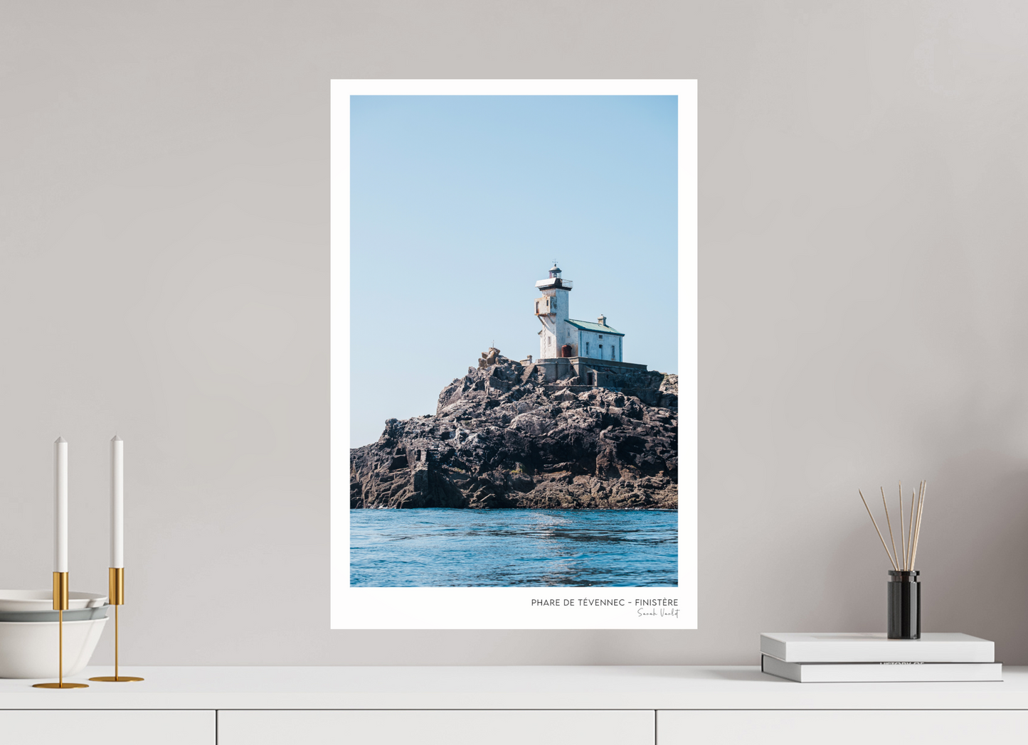 Photographie Décoration Sarah Varlet Phare de Tevennec Raz de Sein Mer d'Iroise Finistère Bretagne