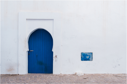 Essaouira Maroc Blanc et Bleu Photographe Sarah Varlet