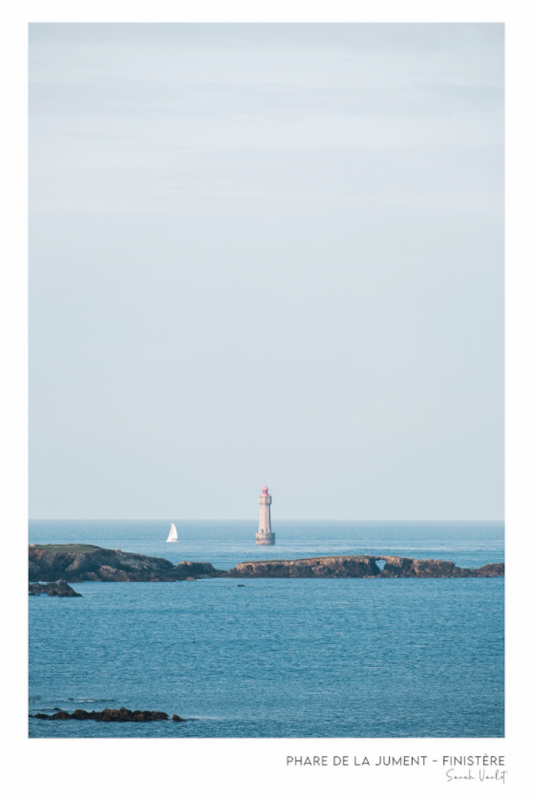 Photographie Décoration Sarah Varlet Phare de la Jument Ouessant Finistère Bretagne Mer d'Iroise
