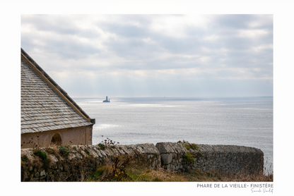 Photographie Décoration Sarah Varlet Phare de la Vieille Pointe du Raz Mer d'Iroise Finistère Bretagne