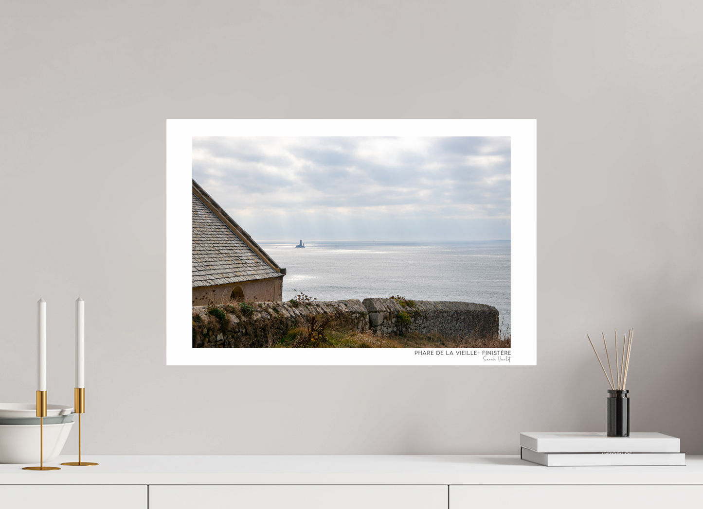 Photographie Décoration Sarah Varlet Phare de la Vieille Pointe du Raz Mer d'Iroise Finistère Bretagne