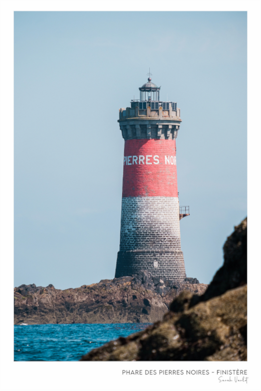 Photographie Décoration Sarah Varlet Phare des Pierres Noires Mer d'Iroise Finistère Bretagne Le Conquet