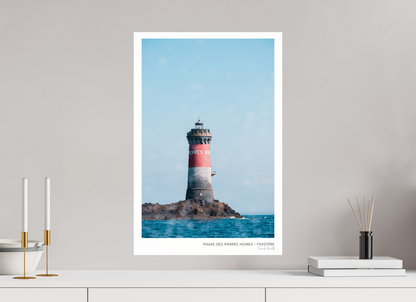 Photographie Décoration Sarah Varlet Phare des Pierres Noires Mer d'Iroise Finistère Bretagne Le Conquet