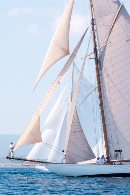 Sarah Varlet - Photo Affiche Poster - Décoration - Sailing photographie - bateau Tuiga - Voiles de Saint Tropez