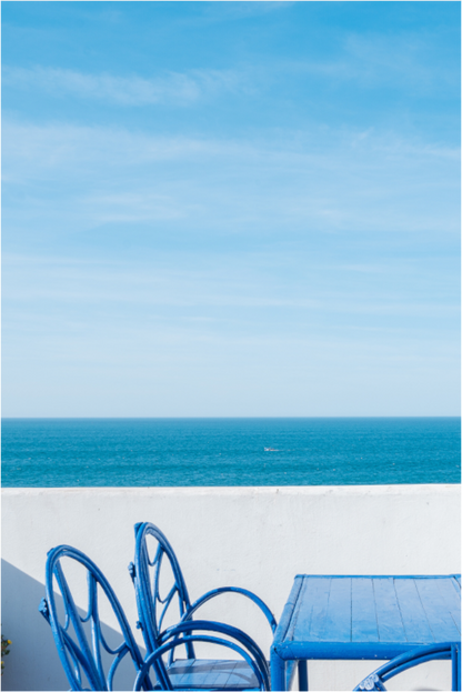 Sarah Varlet - Photo Affiche Poster - Décoration - Voyage - Maroc - Essaouira - Bleu 