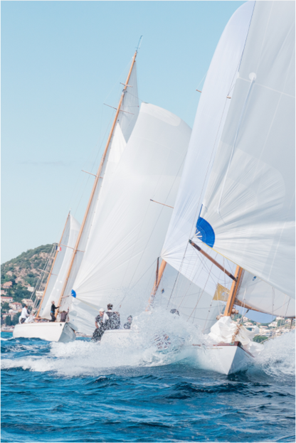 Sarah Varlet - Photo Affiche Poster - Décoration - Sailing photographie - bateau Régates Royales de Cannes - Classic yacht