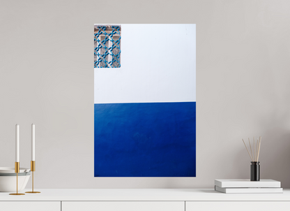 Sarah Varlet - Photo Affiche Poster - Décoration - Voyage Maroc Essaouira Medina - Bleu - Minimalisme