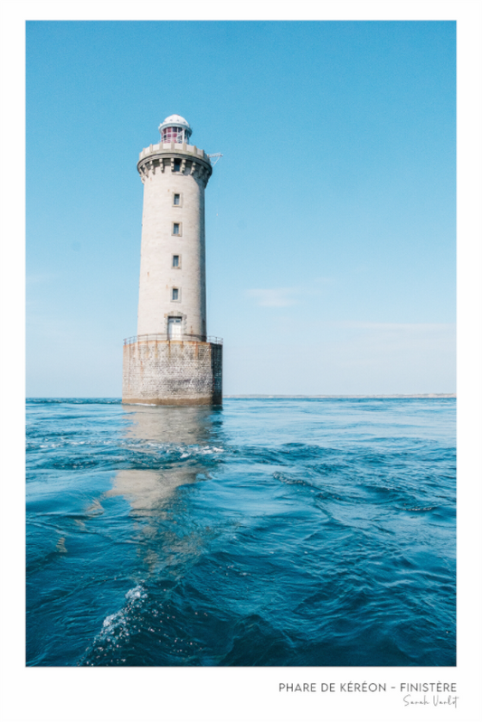 Photographie Décoration Sarah Varlet Phare de Kéréon Finistère Bretagne Mer d'Iroise