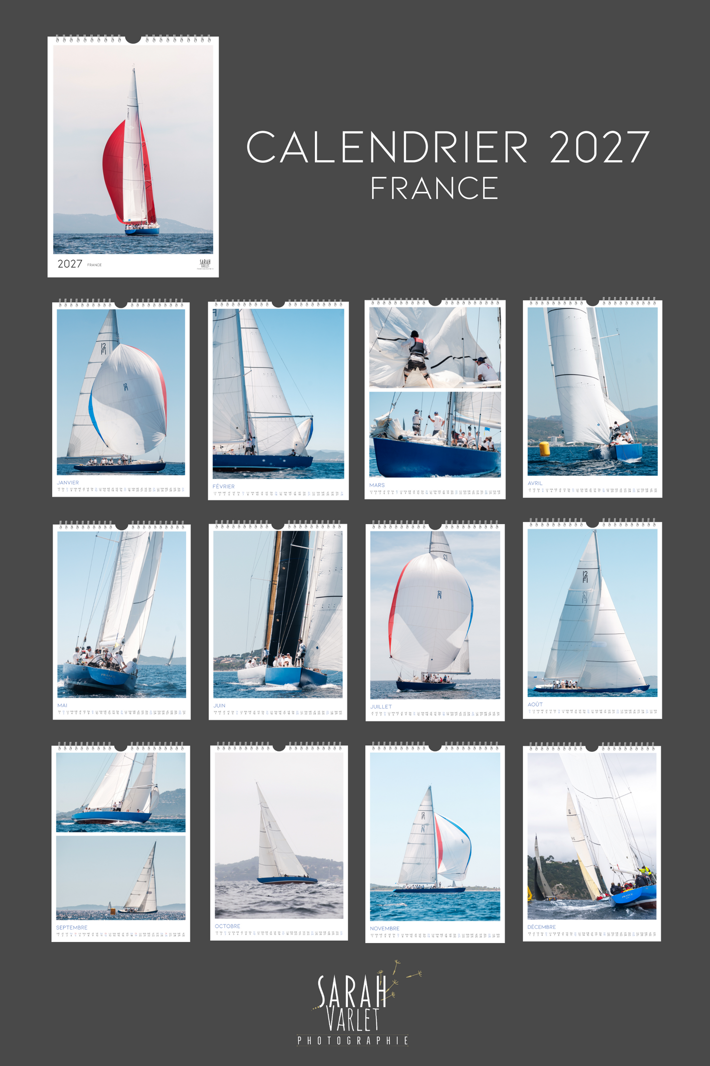 Calendrier 2027 - FRANCE 12MJI - AFCA 1966